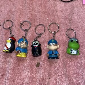 Lot Of 5 Vintage Star Awards Keychains